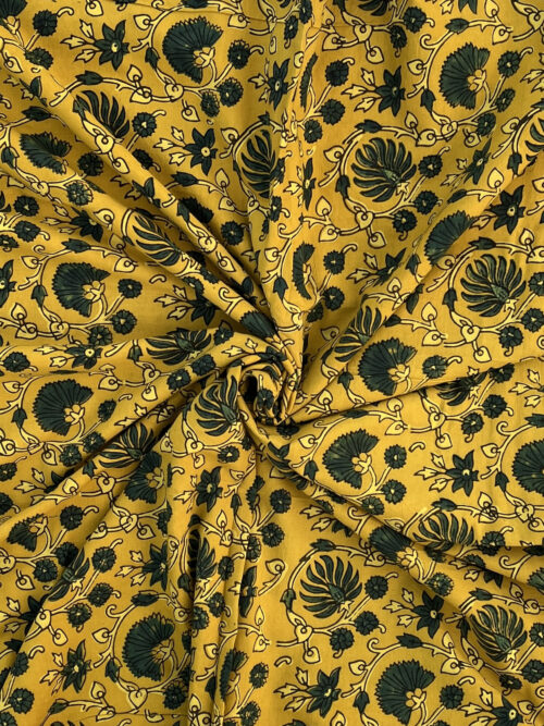 Swarna Valli Ajrakh Hand Block Cotton