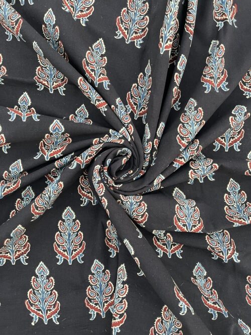 Shyam Vanika Ajrakh Hand Block Cotton Fabric